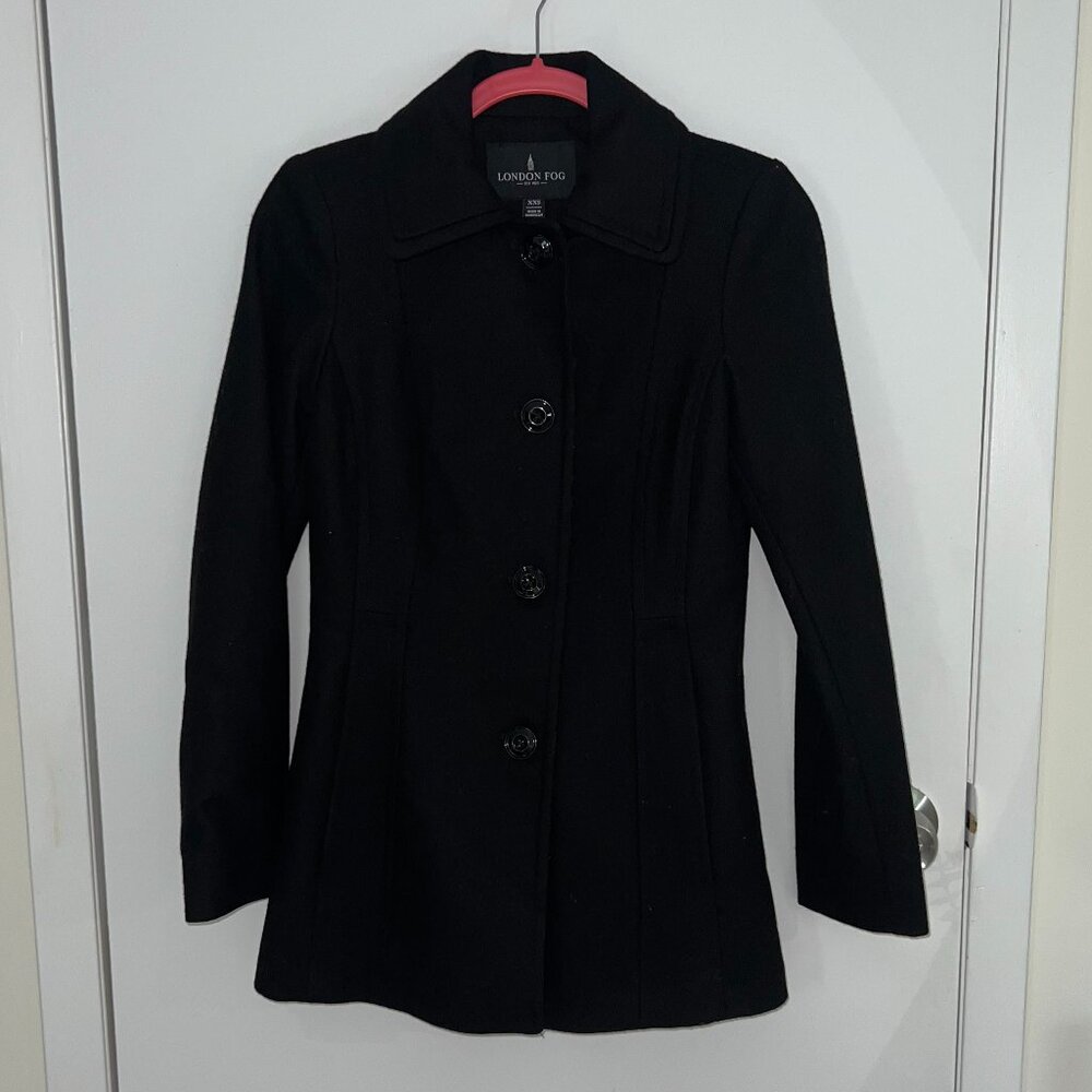 London Fog Single-Breasted Pea Coat - XXS